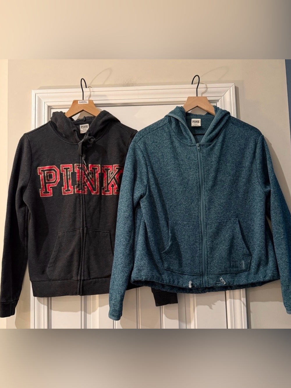 2 PINK Victoria’s Secret Zip Up Hoodies Medium